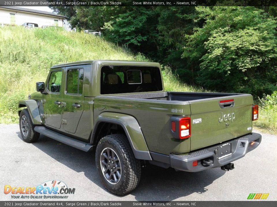 2021 Jeep Gladiator Overland 4x4 Sarge Green / Black/Dark Saddle Photo #9