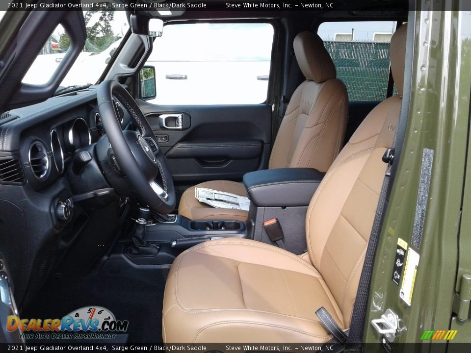 Black/Dark Saddle Interior - 2021 Jeep Gladiator Overland 4x4 Photo #11