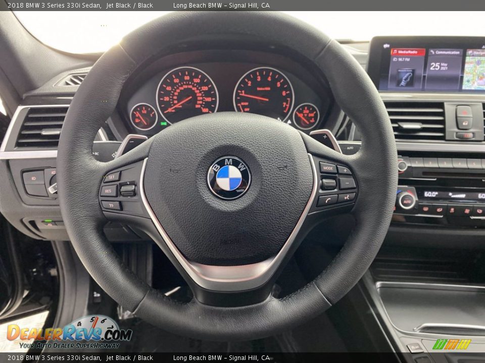 2018 BMW 3 Series 330i Sedan Jet Black / Black Photo #18