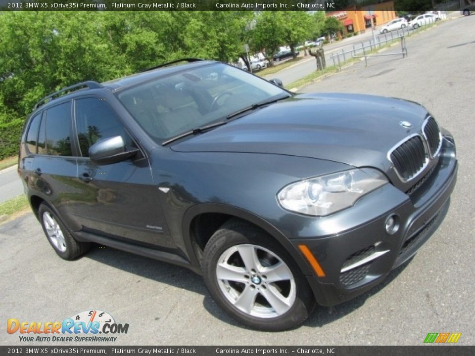 2012 BMW X5 xDrive35i Premium Platinum Gray Metallic / Black Photo #3