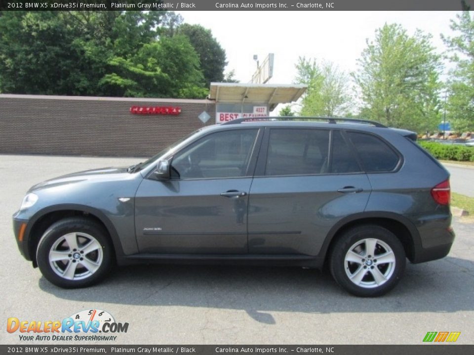 2012 BMW X5 xDrive35i Premium Platinum Gray Metallic / Black Photo #7