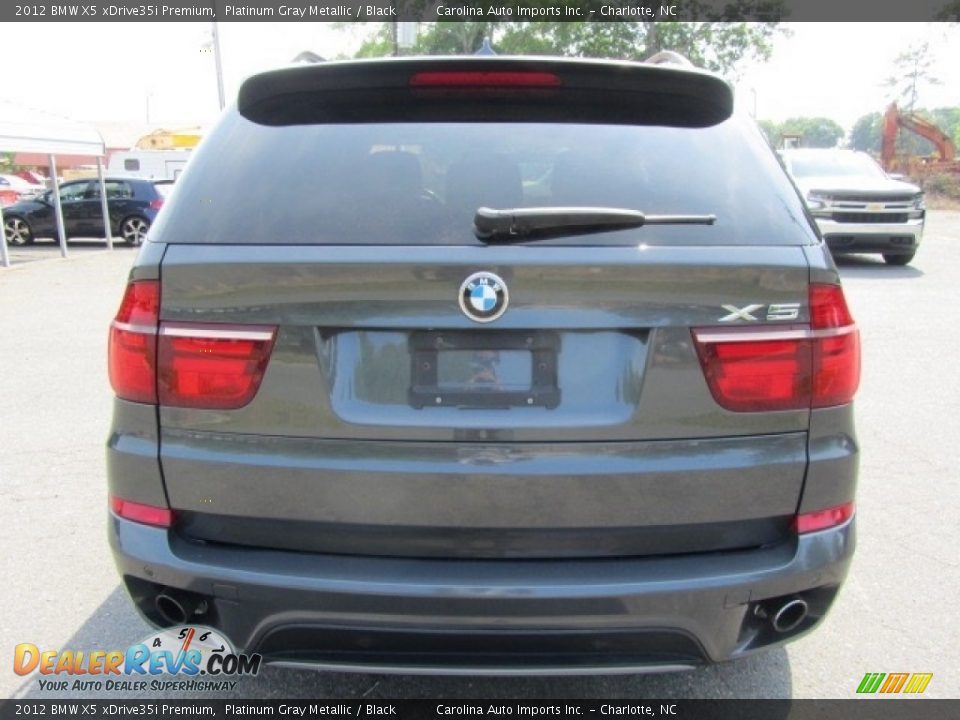 2012 BMW X5 xDrive35i Premium Platinum Gray Metallic / Black Photo #9