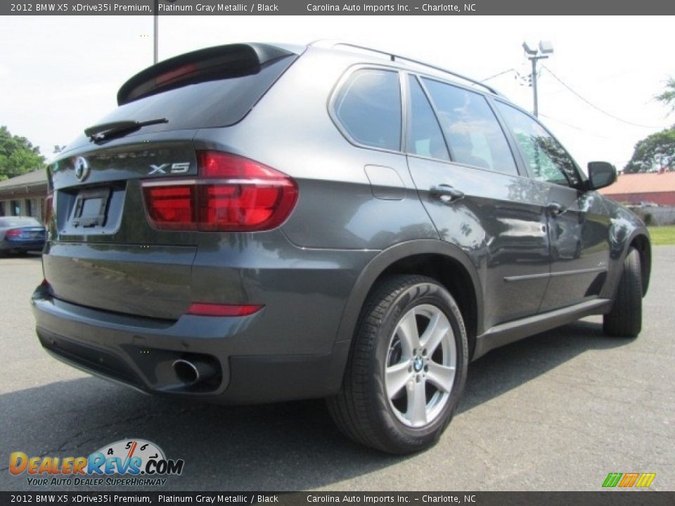 2012 BMW X5 xDrive35i Premium Platinum Gray Metallic / Black Photo #10