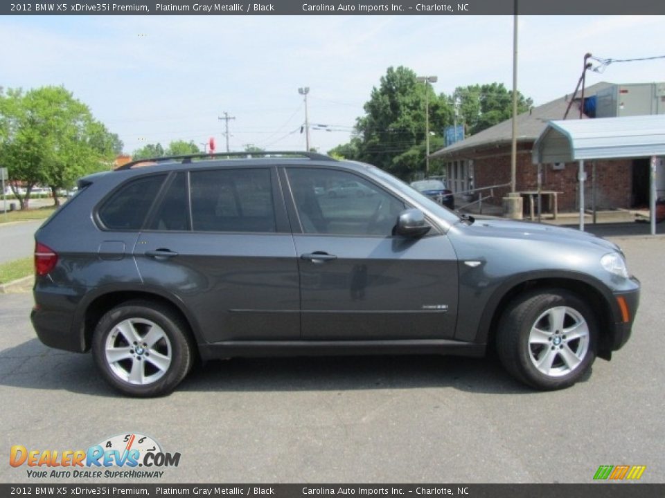 2012 BMW X5 xDrive35i Premium Platinum Gray Metallic / Black Photo #11
