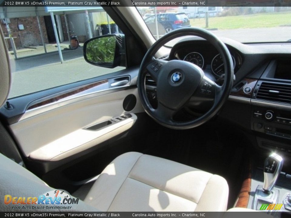2012 BMW X5 xDrive35i Premium Platinum Gray Metallic / Black Photo #12
