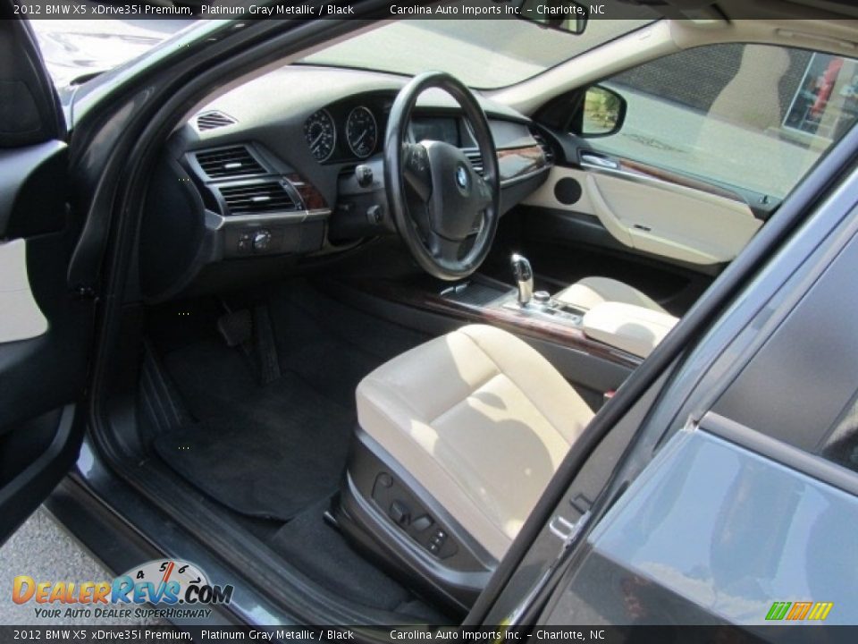 2012 BMW X5 xDrive35i Premium Platinum Gray Metallic / Black Photo #17