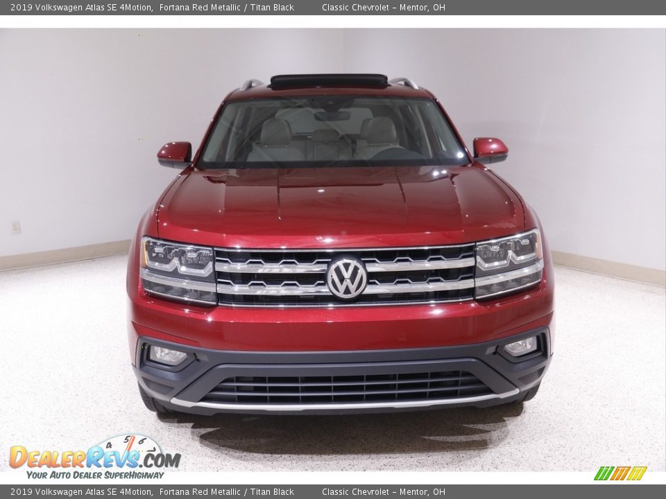 2019 Volkswagen Atlas SE 4Motion Fortana Red Metallic / Titan Black Photo #2