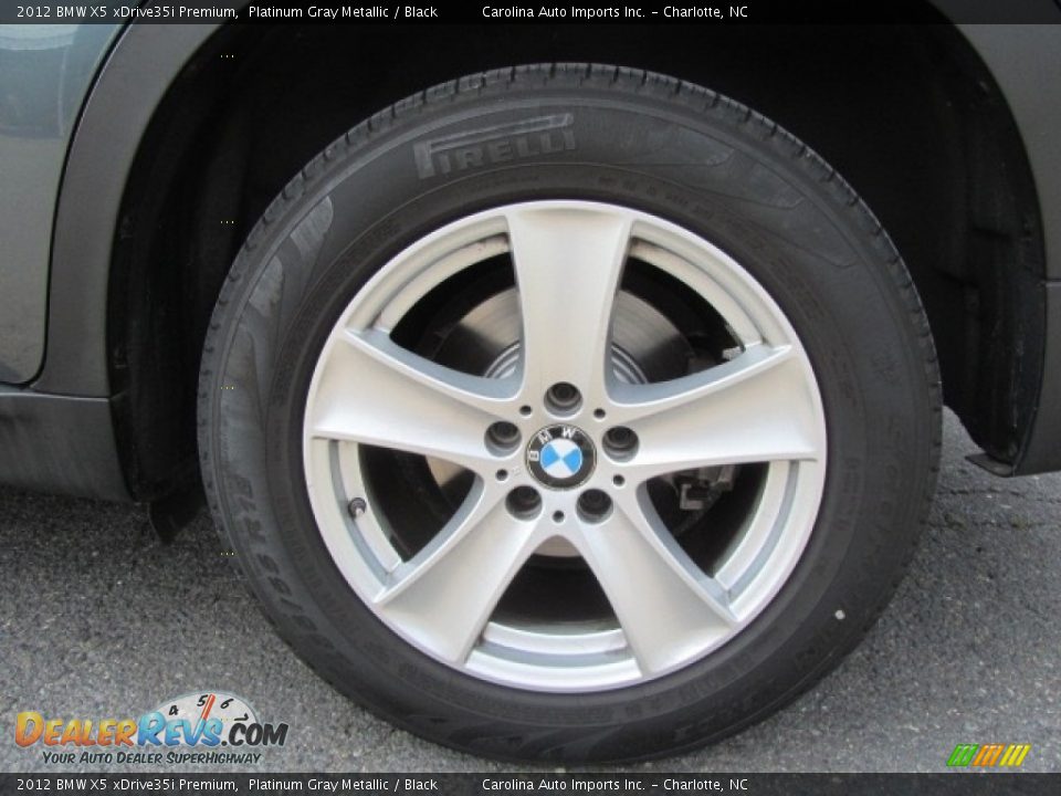 2012 BMW X5 xDrive35i Premium Platinum Gray Metallic / Black Photo #26