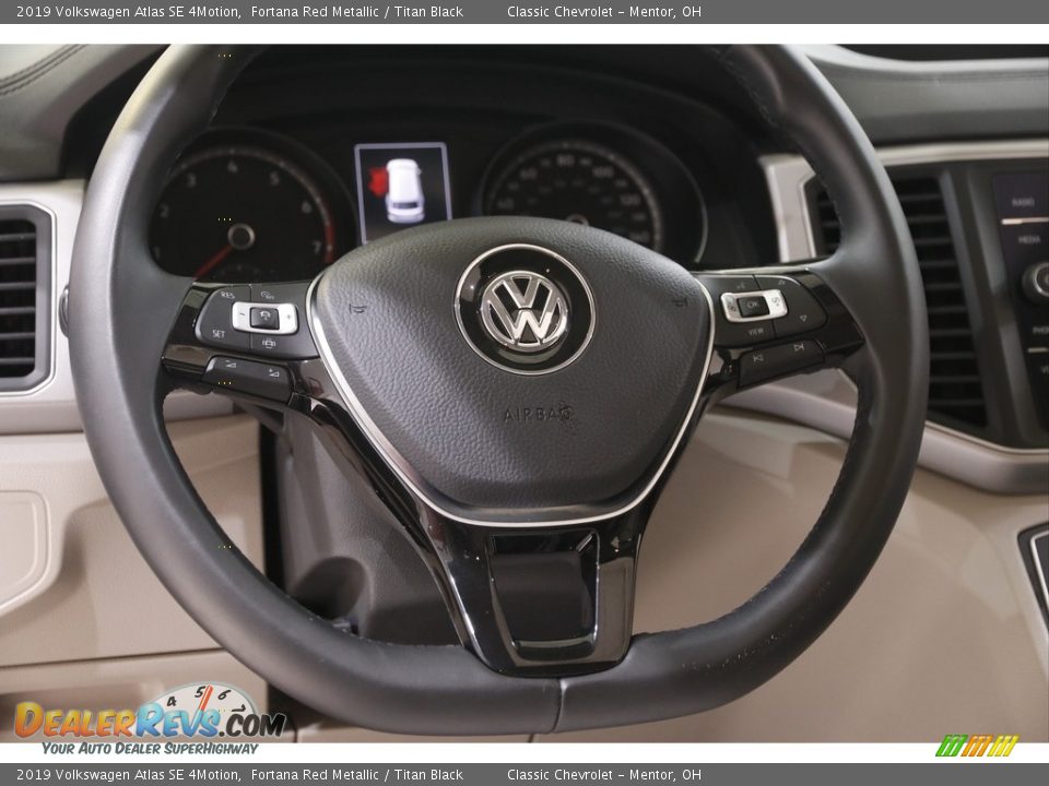 2019 Volkswagen Atlas SE 4Motion Fortana Red Metallic / Titan Black Photo #7