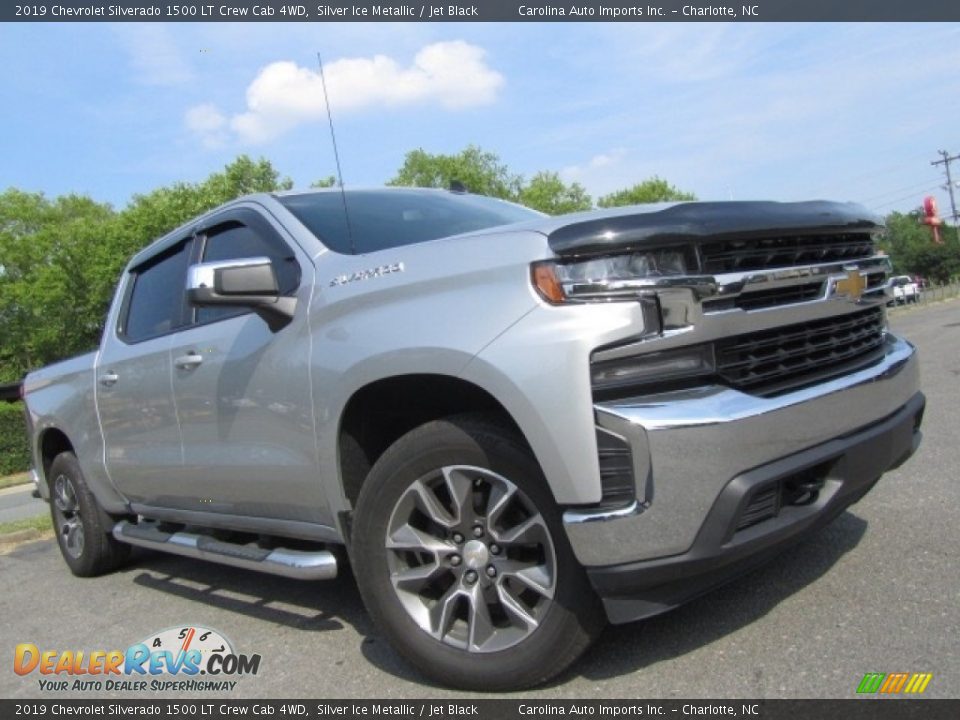 2019 Chevrolet Silverado 1500 LT Crew Cab 4WD Silver Ice Metallic / Jet Black Photo #1