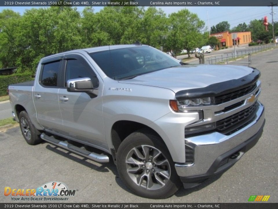 2019 Chevrolet Silverado 1500 LT Crew Cab 4WD Silver Ice Metallic / Jet Black Photo #3