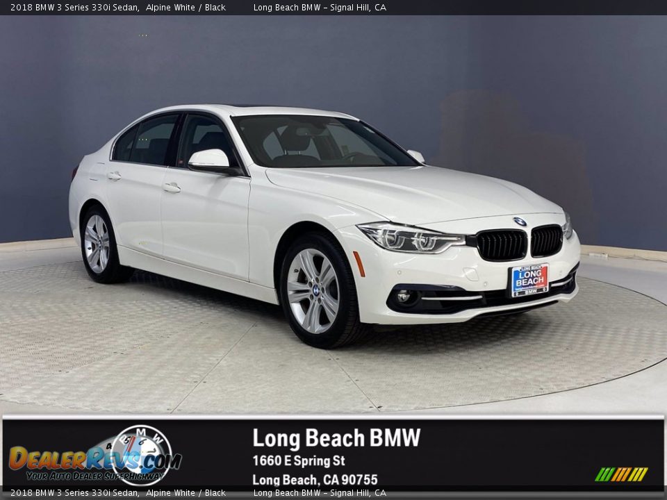 2018 BMW 3 Series 330i Sedan Alpine White / Black Photo #1