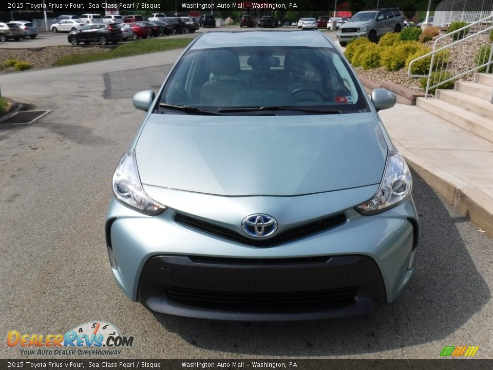 2015 Toyota Prius v Four Sea Glass Pearl / Bisque Photo #10