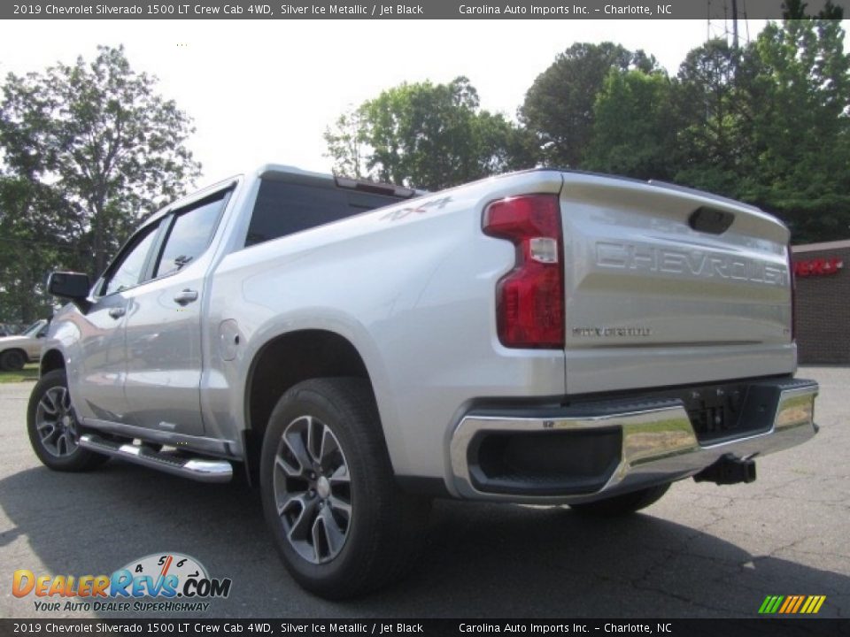 2019 Chevrolet Silverado 1500 LT Crew Cab 4WD Silver Ice Metallic / Jet Black Photo #8