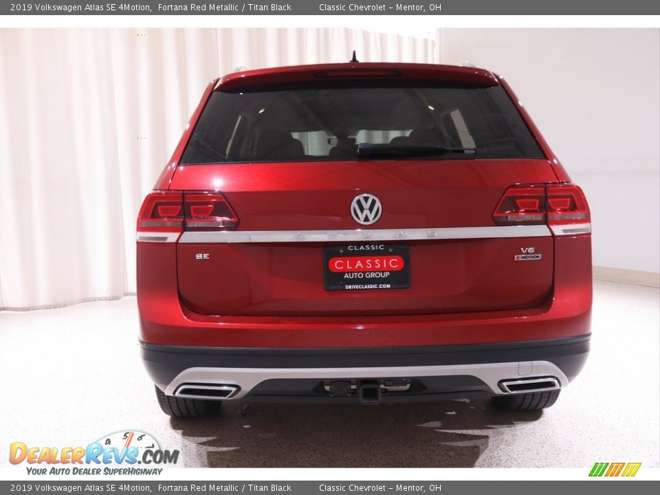 2019 Volkswagen Atlas SE 4Motion Fortana Red Metallic / Titan Black Photo #17