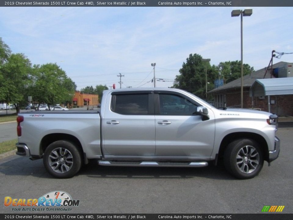 2019 Chevrolet Silverado 1500 LT Crew Cab 4WD Silver Ice Metallic / Jet Black Photo #11