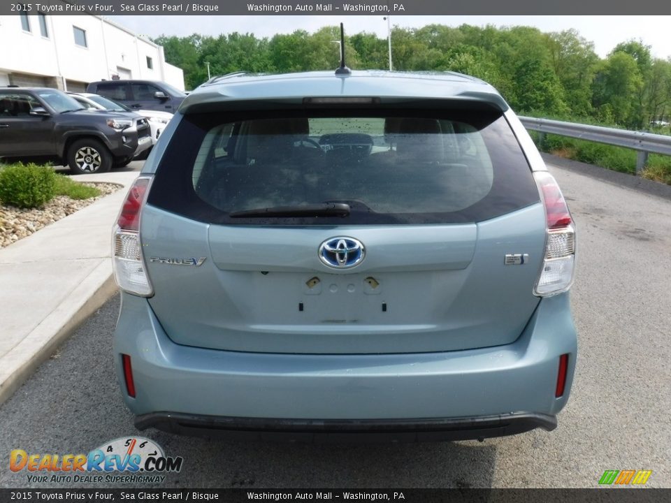 2015 Toyota Prius v Four Sea Glass Pearl / Bisque Photo #14