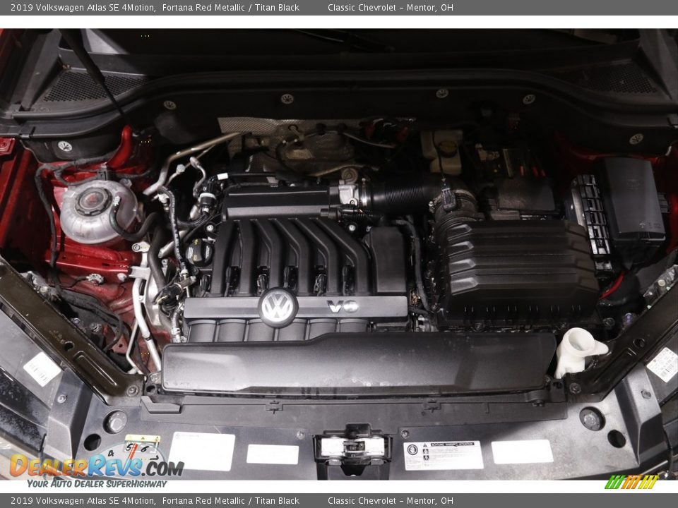 2019 Volkswagen Atlas SE 4Motion Fortana Red Metallic / Titan Black Photo #18