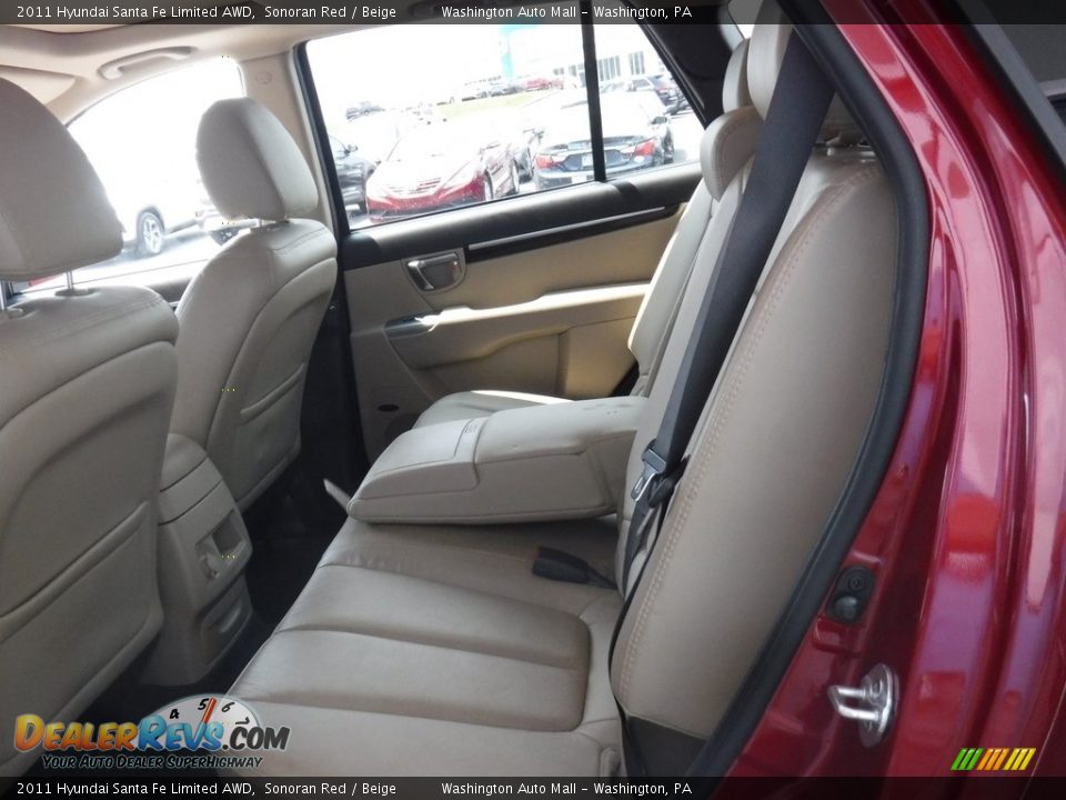 2011 Hyundai Santa Fe Limited AWD Sonoran Red / Beige Photo #23