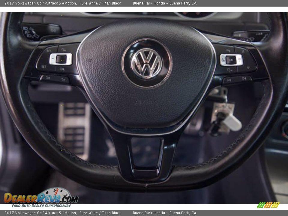 2017 Volkswagen Golf Alltrack S 4Motion Pure White / Titan Black Photo #13