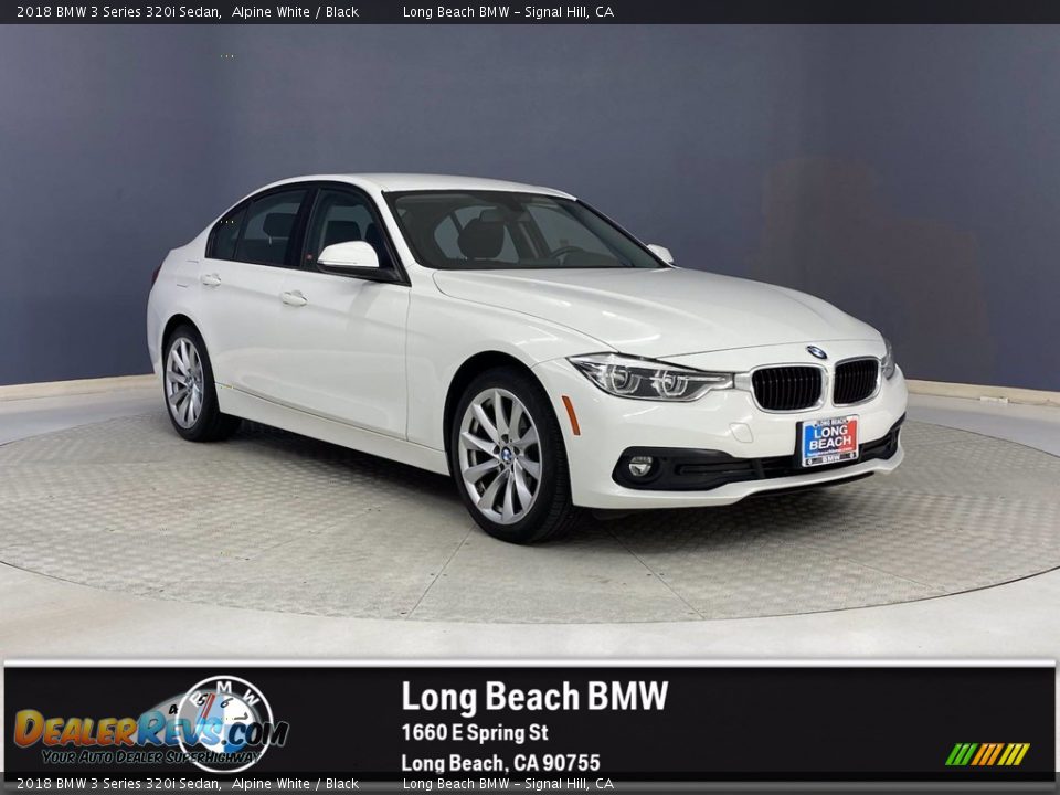 2018 BMW 3 Series 320i Sedan Alpine White / Black Photo #1