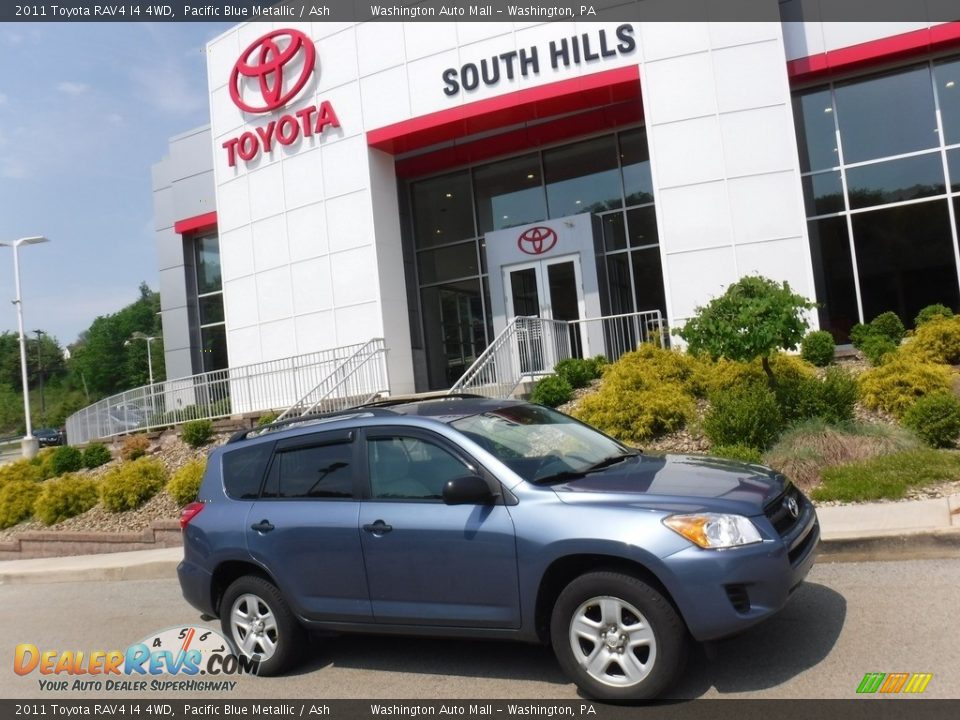 2011 Toyota RAV4 I4 4WD Pacific Blue Metallic / Ash Photo #2