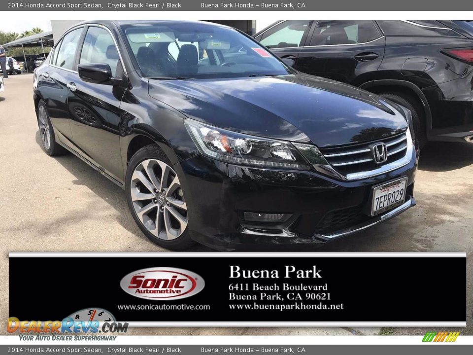 2014 Honda Accord Sport Sedan Crystal Black Pearl / Black Photo #1