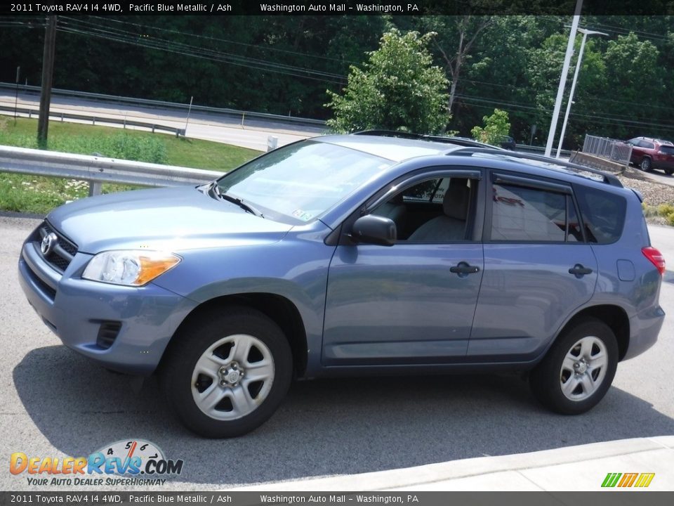 2011 Toyota RAV4 I4 4WD Pacific Blue Metallic / Ash Photo #12