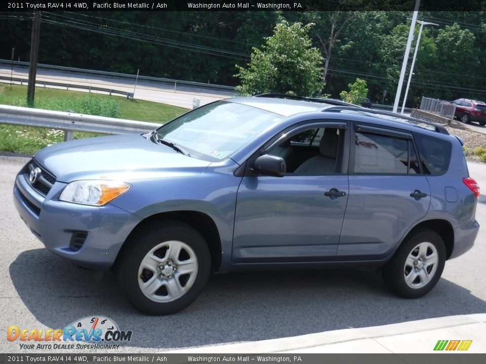 2011 Toyota RAV4 I4 4WD Pacific Blue Metallic / Ash Photo #12