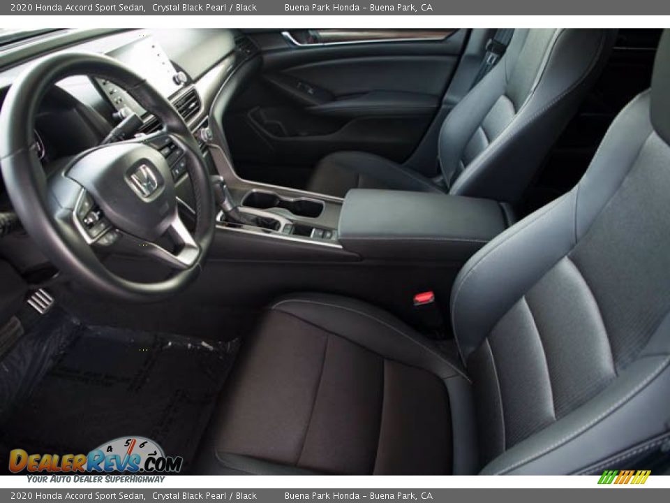 2020 Honda Accord Sport Sedan Crystal Black Pearl / Black Photo #3
