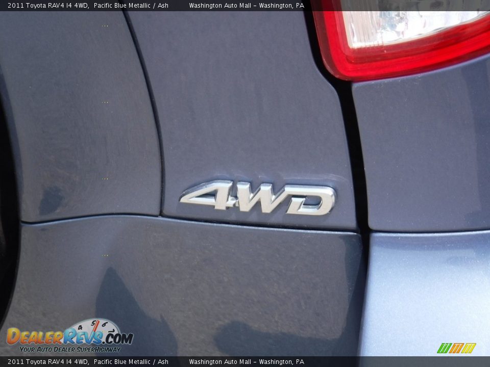 2011 Toyota RAV4 I4 4WD Pacific Blue Metallic / Ash Photo #16