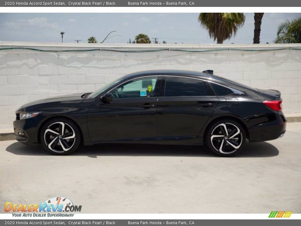 2020 Honda Accord Sport Sedan Crystal Black Pearl / Black Photo #8