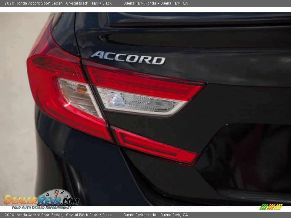 2020 Honda Accord Sport Sedan Crystal Black Pearl / Black Photo #10