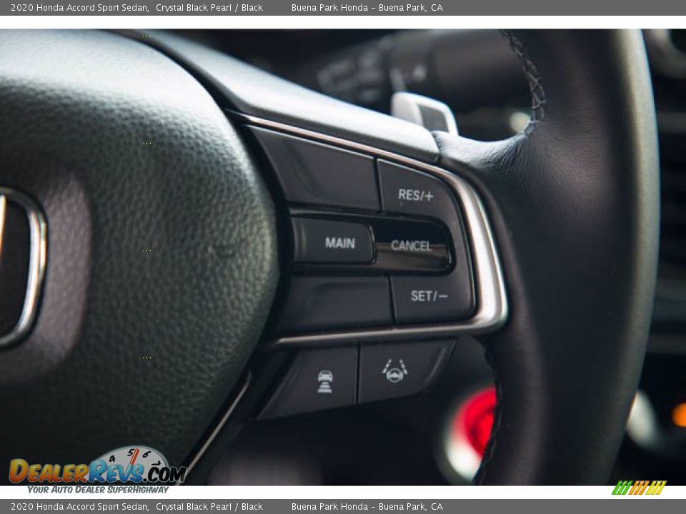 2020 Honda Accord Sport Sedan Crystal Black Pearl / Black Photo #15