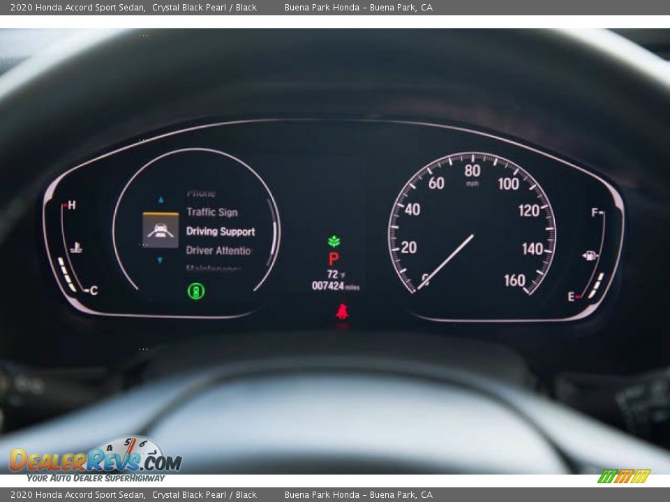 2020 Honda Accord Sport Sedan Crystal Black Pearl / Black Photo #27