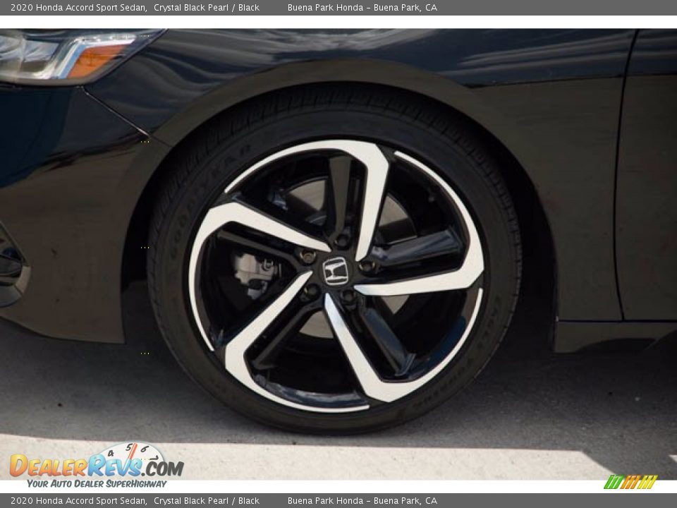 2020 Honda Accord Sport Sedan Crystal Black Pearl / Black Photo #34