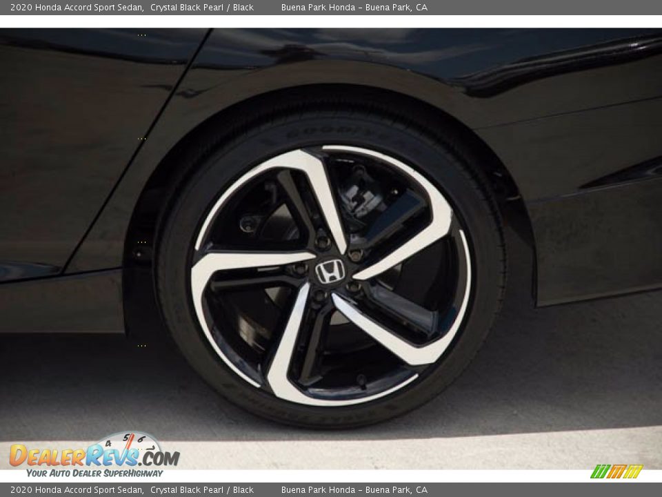 2020 Honda Accord Sport Sedan Crystal Black Pearl / Black Photo #35