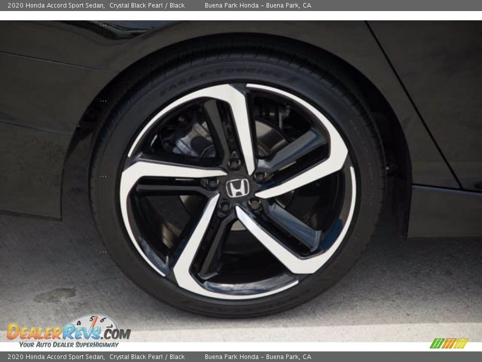 2020 Honda Accord Sport Sedan Crystal Black Pearl / Black Photo #36