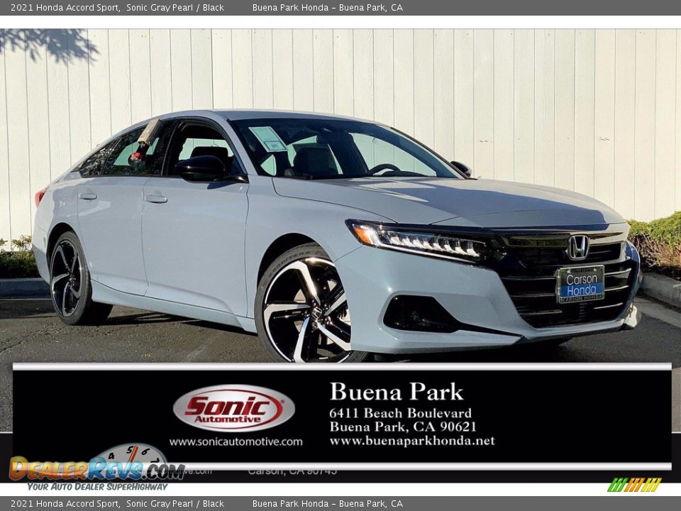 2021 Honda Accord Sport Sonic Gray Pearl / Black Photo #1