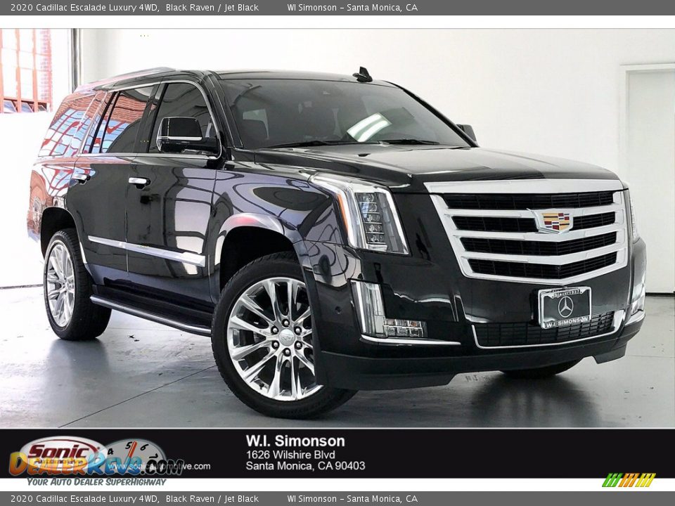 2020 Cadillac Escalade Luxury 4WD Black Raven / Jet Black Photo #1