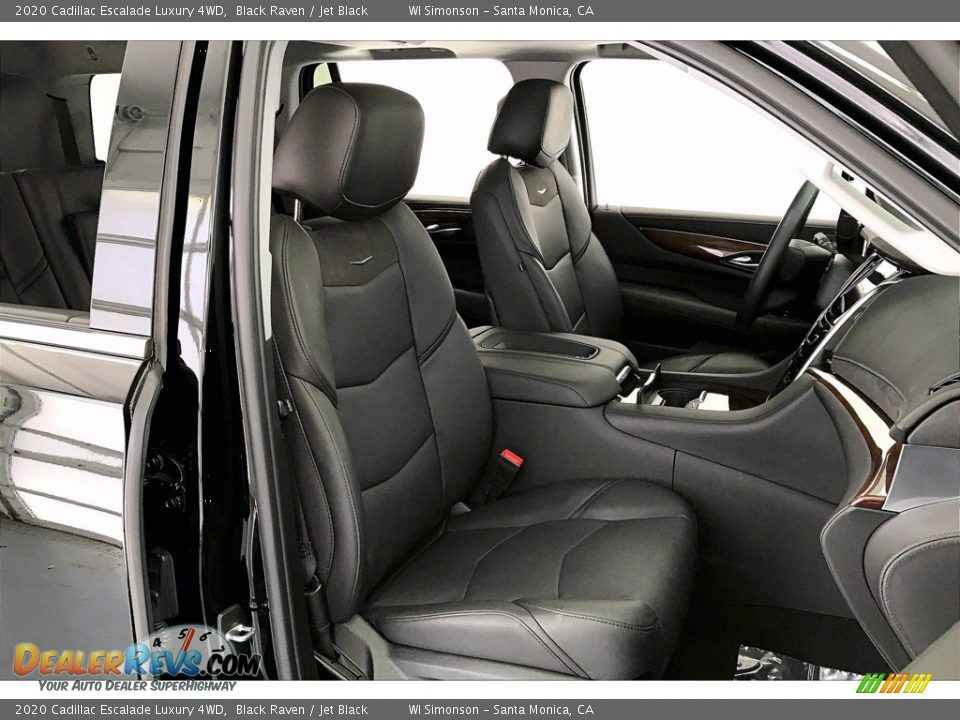 Jet Black Interior - 2020 Cadillac Escalade Luxury 4WD Photo #6