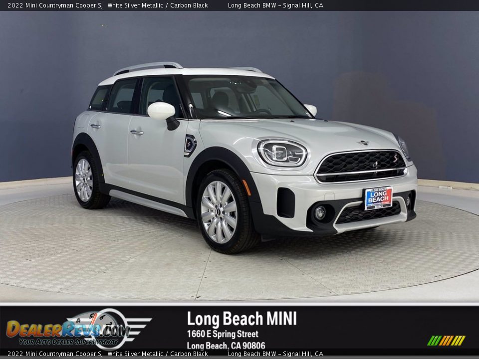 2022 Mini Countryman Cooper S White Silver Metallic / Carbon Black Photo #1