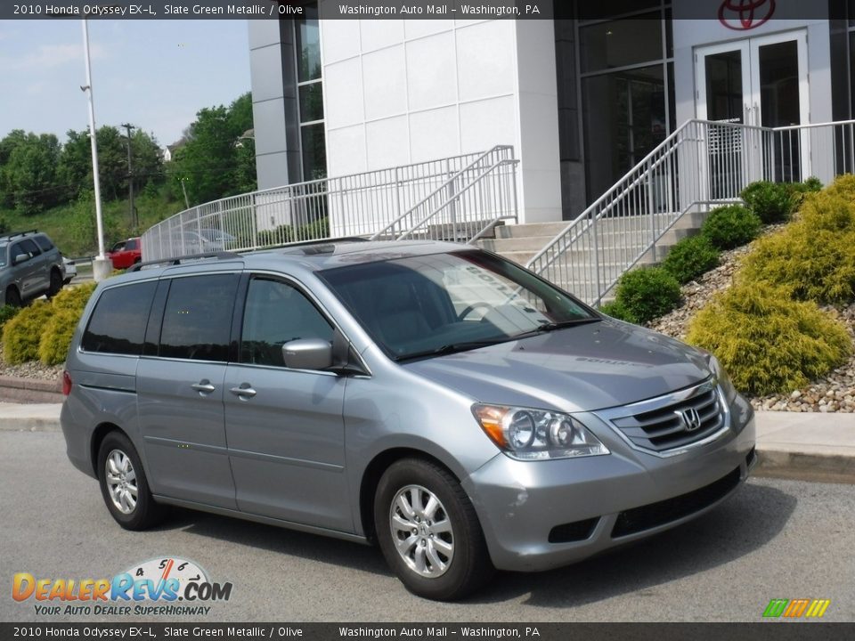 2010 Honda Odyssey EX-L Slate Green Metallic / Olive Photo #1