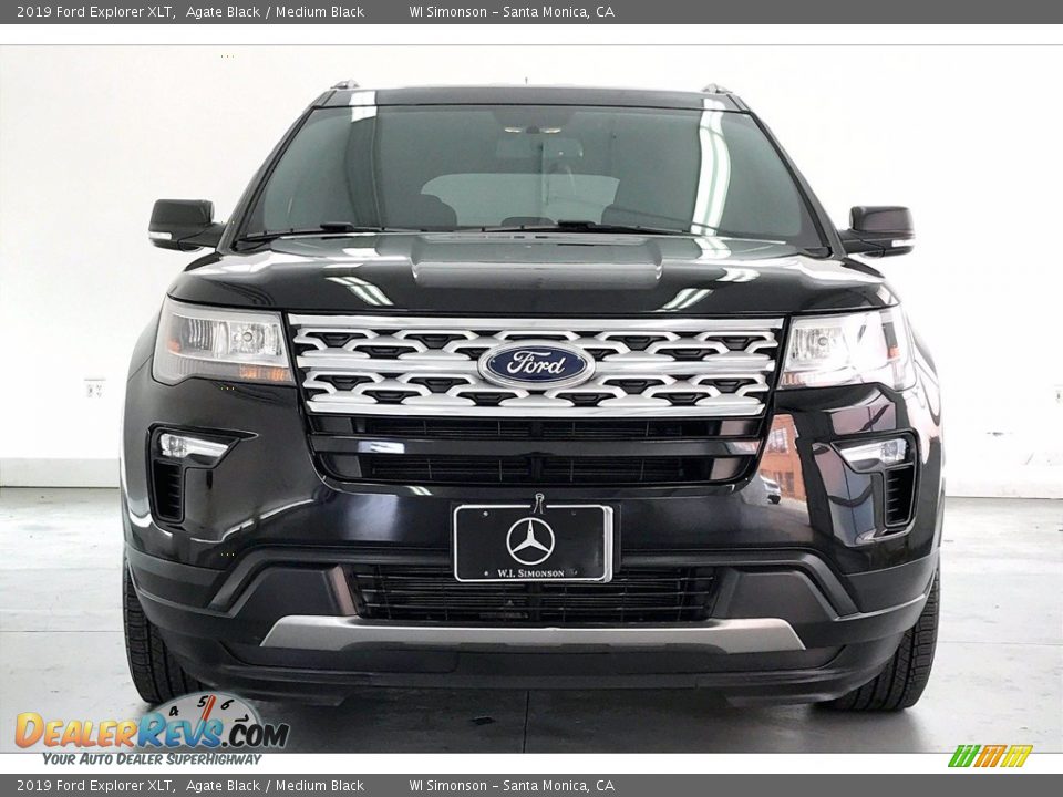 2019 Ford Explorer XLT Agate Black / Medium Black Photo #2