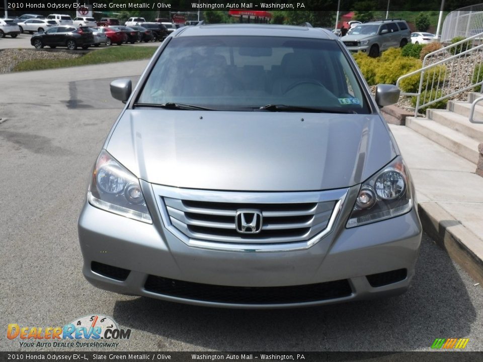 2010 Honda Odyssey EX-L Slate Green Metallic / Olive Photo #11