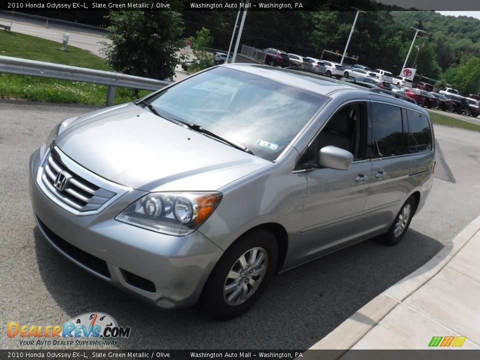 2010 Honda Odyssey EX-L Slate Green Metallic / Olive Photo #12