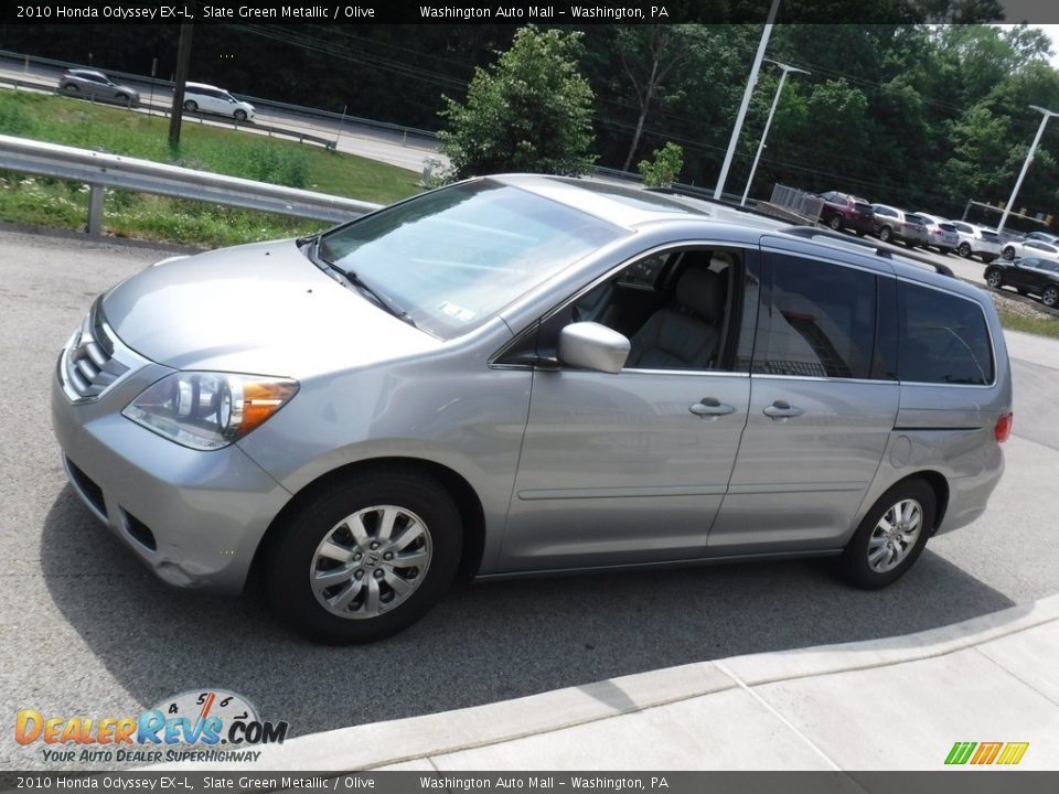 2010 Honda Odyssey EX-L Slate Green Metallic / Olive Photo #13