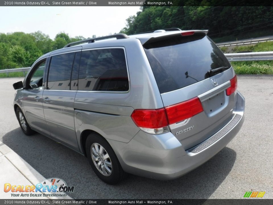 2010 Honda Odyssey EX-L Slate Green Metallic / Olive Photo #14