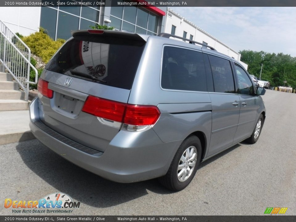 2010 Honda Odyssey EX-L Slate Green Metallic / Olive Photo #16