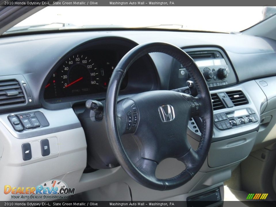 2010 Honda Odyssey EX-L Slate Green Metallic / Olive Photo #18